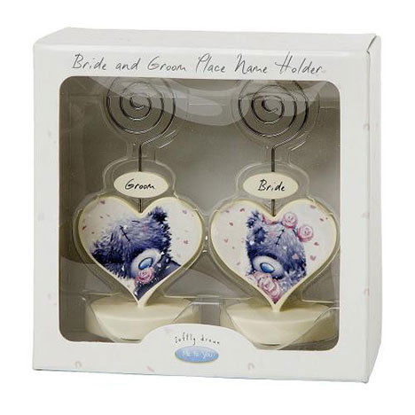 Bride & Groom Me to You Wedding Place Name Holders  £9.99