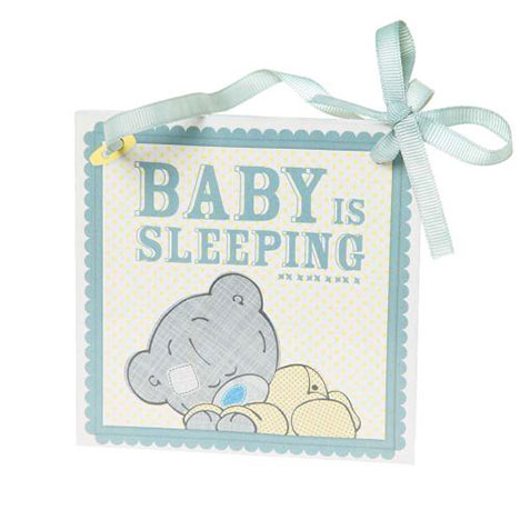 Tiny Tatty Teddy Baby is Sleeping Wall Plaque  £3.50