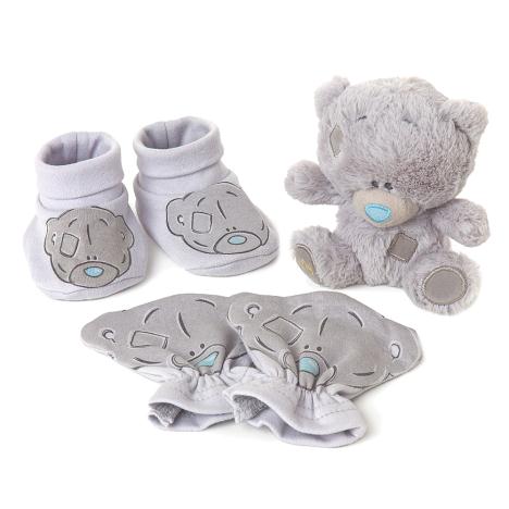 4" Tiny Tatty Teddy Bear Mittens & Socks Baby Gift Set  £9.99