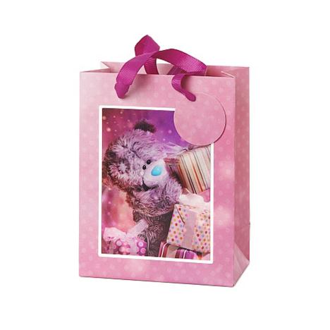 Extra Small 3D Holographic Bear With Presents Me to You Bear Gift Bag   £1.99