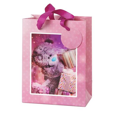 Medium 3D Holographic With Presents Me to You Bear Gift Bag   £3.99
