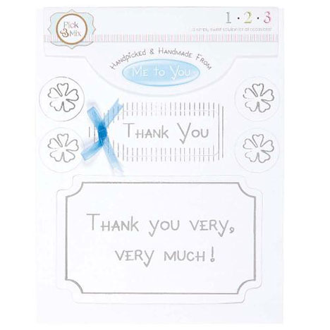 Thank You Occasions Verse & Greeting Insert  £1.00