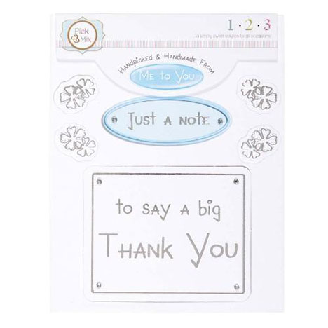 A Big Thank You Occasions Verse & Greeting Insert  £1.00