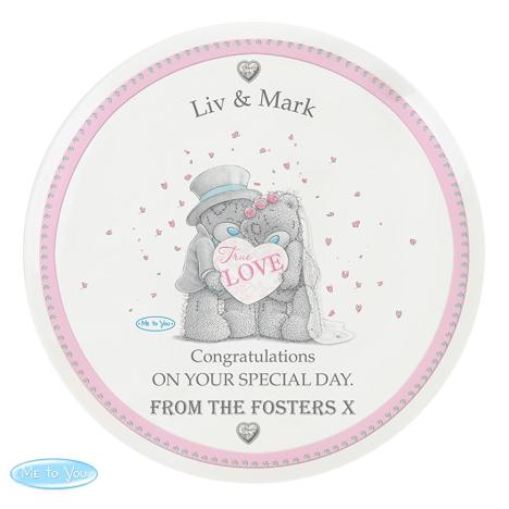Personalised Me to You Bear Wedding Couple Plate  £15.99