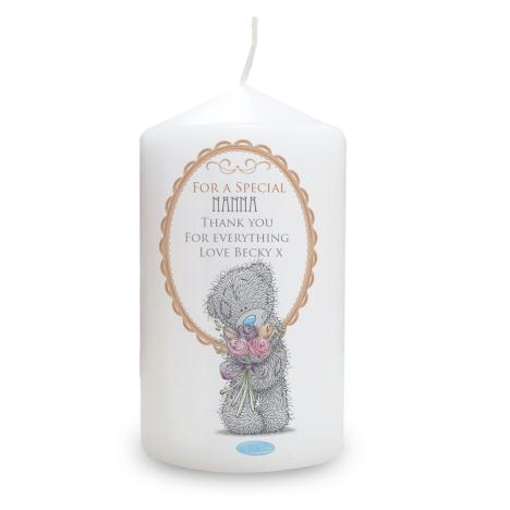 Personalised Me To You Bear Flowers Candle   £12.99