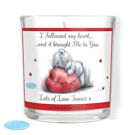 Personalised Me to You Bear Heart Scented Jar Candle  £14.99