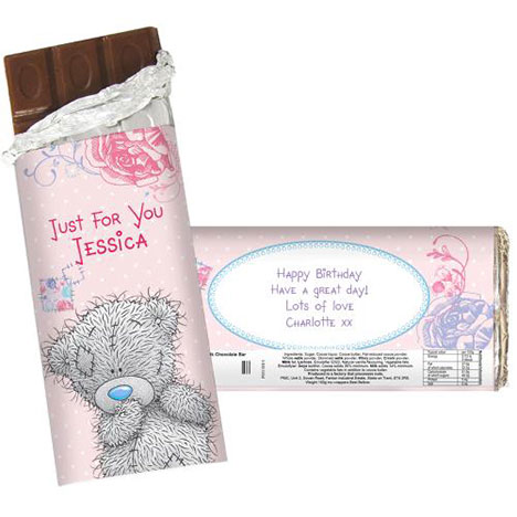 Personalised Me to You Bear 100g  Chocolate Bar  £6.99