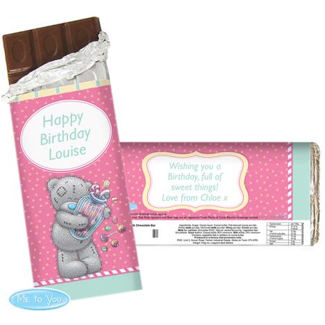 Personalised Me to You Bear Candy Girl 100g Chocolate Bar   £6.99