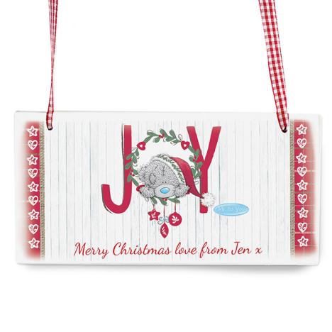 Personalised Me To You Christmas Joy Wooden Plaque  £14.99