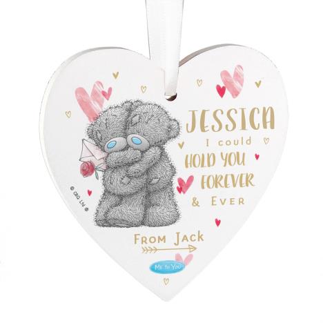 Personalised Hold You Forever Me to You Wooden Heart Decoration  £9.99