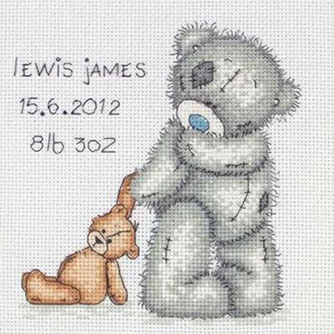Teddy Birth Me To You Bear Cross Stitch Kit  £23.99