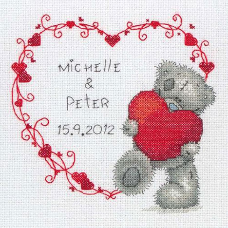 Red Heart Me To You Bear Cross Stitch Kit   £23.99