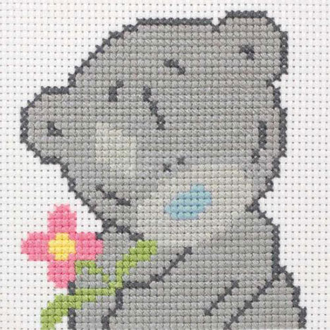 Pink Flower Me To You Bear Cross Stitch Kit  £18.49