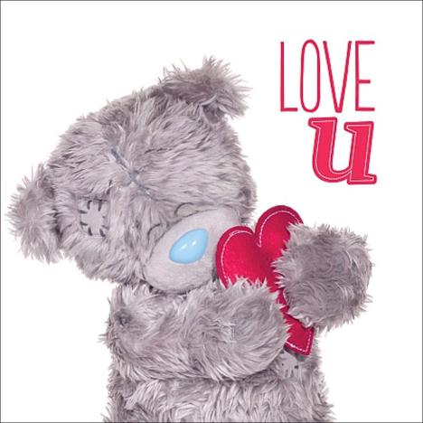 3D Holographic Love U Me to You Bear Valentines Day Card  £2.99