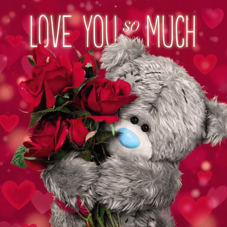 3D Holographic Love You So Much Me to You Bear Valentines Day Card  £3.59