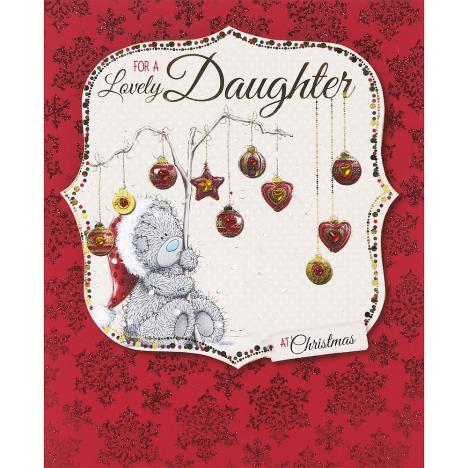 Lovely Daughter Me to You Bear Handmade Christmas Card  £4.99