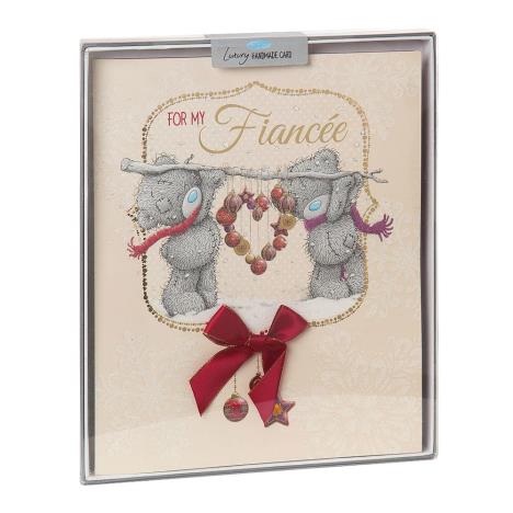 Fiancee Me to You Bear Handmade Boxed Christmas Card  £5.99