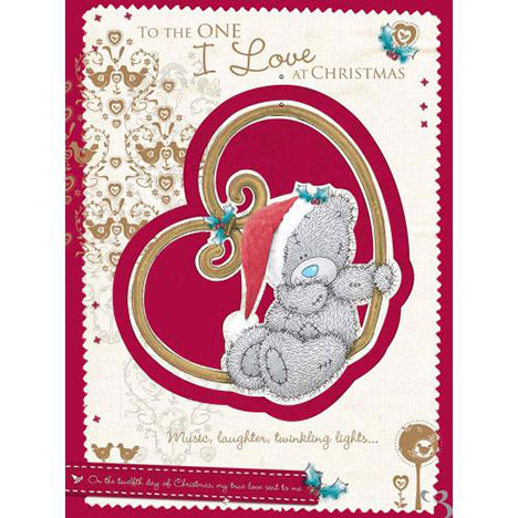 One I Love Me to You Bear Christmas Luxury Boxed Card  £9.99