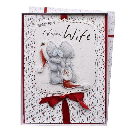 Wife Me to You Bear Luxury Boxed Christmas Card  £9.99
