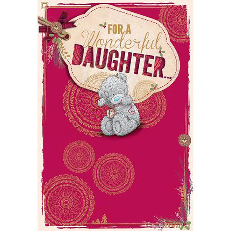 Daughter Me to You Bear Christmas Card  £3.59