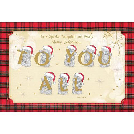 Daughter & Family Me to You Bear Christmas Card  £2.40
