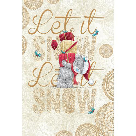 Let It Snow Me to You Bear Christmas Card  £2.49