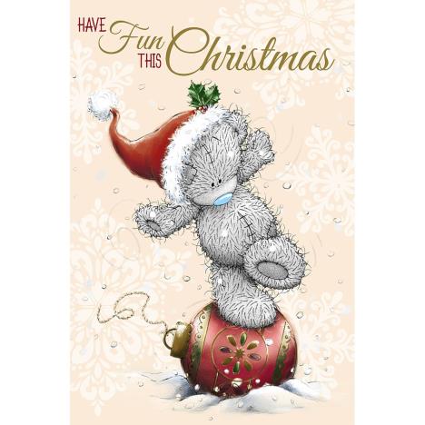 Tatty Teddy Balancing On Decoration Me to You Bear Christmas Card  £2.49