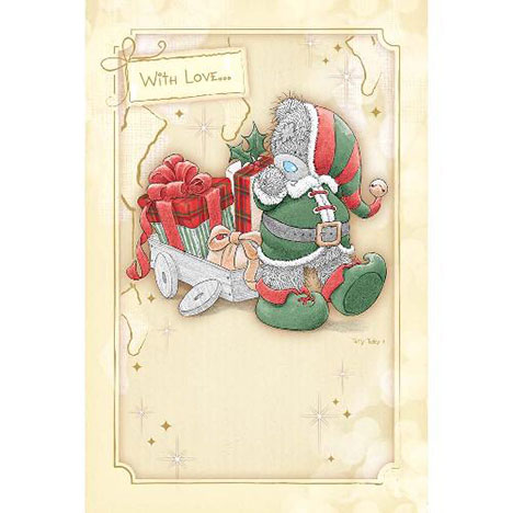 With Love.. Me to You Bear Glittered Christmas Card  £3.45