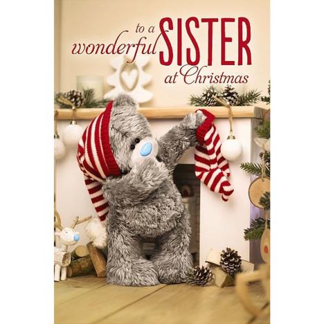 3D Holographic Sister Me to You Bear Christmas Card  £4.25
