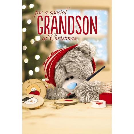 3D Holographic Grandson Me to You Bear Christmas Card  £4.25