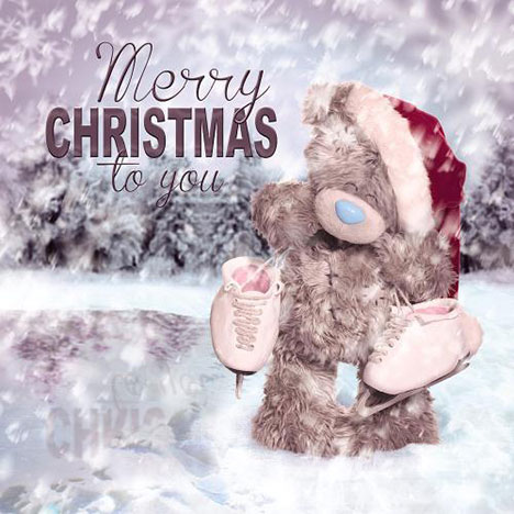 3D Holographic Merry Christmas Me to You Bear Christmas Card  £2.99
