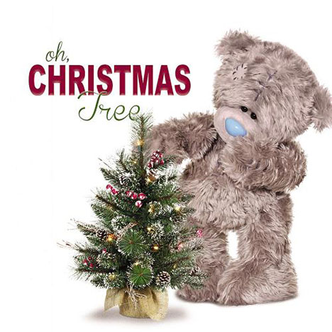 3D Holographic Xmas Tree Me to You Bear Christmas Card  £2.99