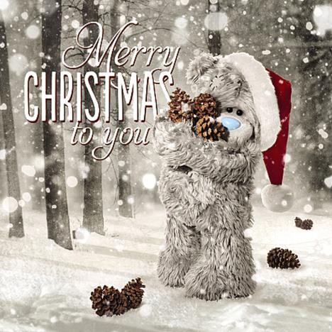 3D Holographic Merry Christmas Me to You Bear Card  £2.99