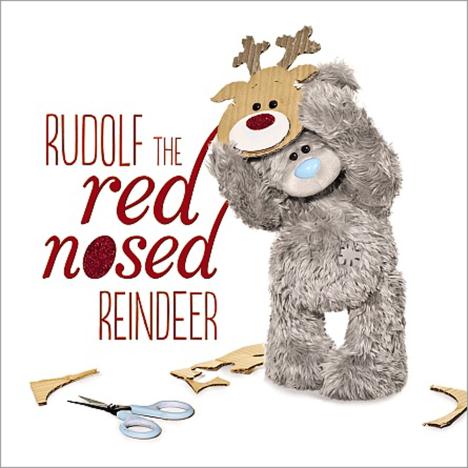 3D Holographic Rudolf Reindeer Me to You Bear Christmas Card  £2.99