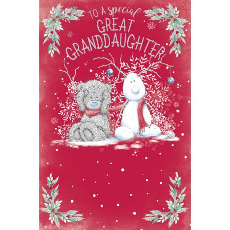 Special Great Granddaughter Me to You Bear Christmas Card  £1.89