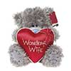 9" Wonderful Wife Heart Me to You Bear
