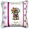 Me to You Bear With Love  Me to You Bear Cross Stitch Kit Cushion