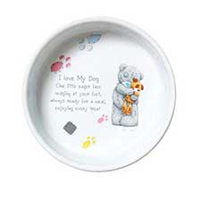 Me to You Bear 7&quot; Ceramic Dog Bowl