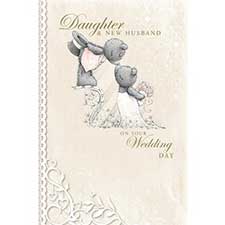 Daughter & New Husband Me to You Bear Wedding Card