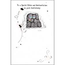 Special Sister and Brother-In-Law Anniversary Me To You Bear Card