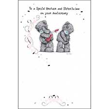 Special Brother and Sister-In-Law Anniversary Me To you Bear Card