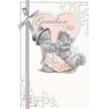 Grandson and New Wife Me to You Bear Wedding Day Card