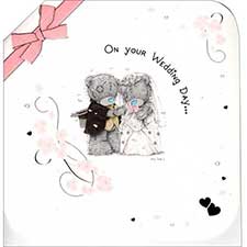 On your Wedding Day Me to You Bear Card