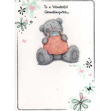 Granddaughter Birthday Me to You Bear Card
