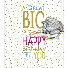 Big Happy Birthday Me to You Bear Card