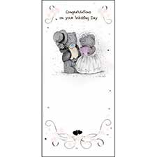 Congratulations On Your Wedding Day Me to You Bear Card