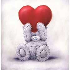 Bear with Heart Me to You Bear Card