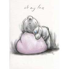 All My Love Me to You Bear Sketchbook Card