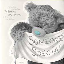 Someone Special Softly Drawn Me to You Bear Card