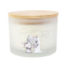 Wedding Congratulations Large Me to You Bear Candle